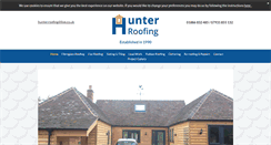 Desktop Screenshot of hunterroofingltd.co.uk