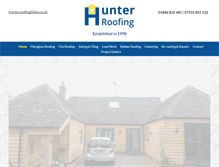 Tablet Screenshot of hunterroofingltd.co.uk